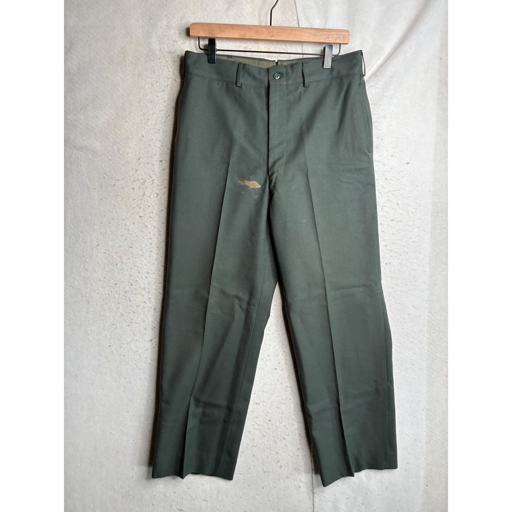 Vintage US Military OG-507 Utility Trousers Olive Green 33x31 Work Pants 6942